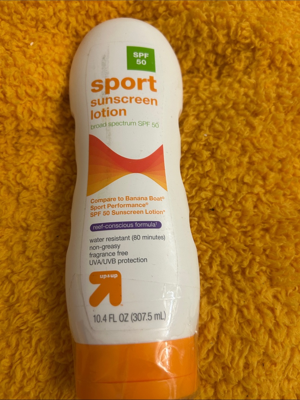 Target Sport Sunscreen Lotion SPF 50 - White and Orange